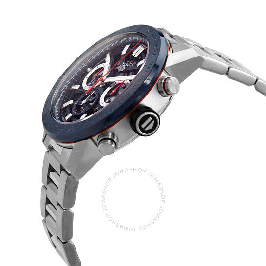 Tag Heuer Carrera Chronograph Blue Dial Silver Steel Strap Watch for Men - CBG2A11.BA0654
