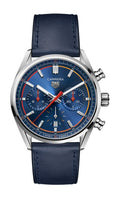  Shop Authentic Tag Heuer Carrera Chronograph Blue Dial Blue Leather Strap Watch for Men - CBN201D.FC6543 - Luxxuri
