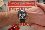  Shop Authentic Tag Heuer Carrera Automatic Chronograph Black Dial Black Leather Strap Watch for Men - CBS2210.FC6534 - Luxxuri