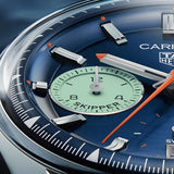  Shop Authentic Tag Heuer Carrera Skipper Automatic Chronograph Blue Dial Blue Nylon Strap Watch for Men - CBS2213.FN6002 - Luxxuri