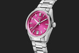  Shop Authentic Tag Heuer Carrera Date Automatic 18K Pink Dial Silver Steel Strap Watch for Women - WBN2313.BA0001 - Luxxuri
