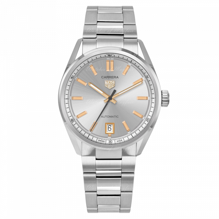 Tag Heuer Carrera Date Silver Dial Silver Steel Strap Watch for Women - WBN2310.BA0001