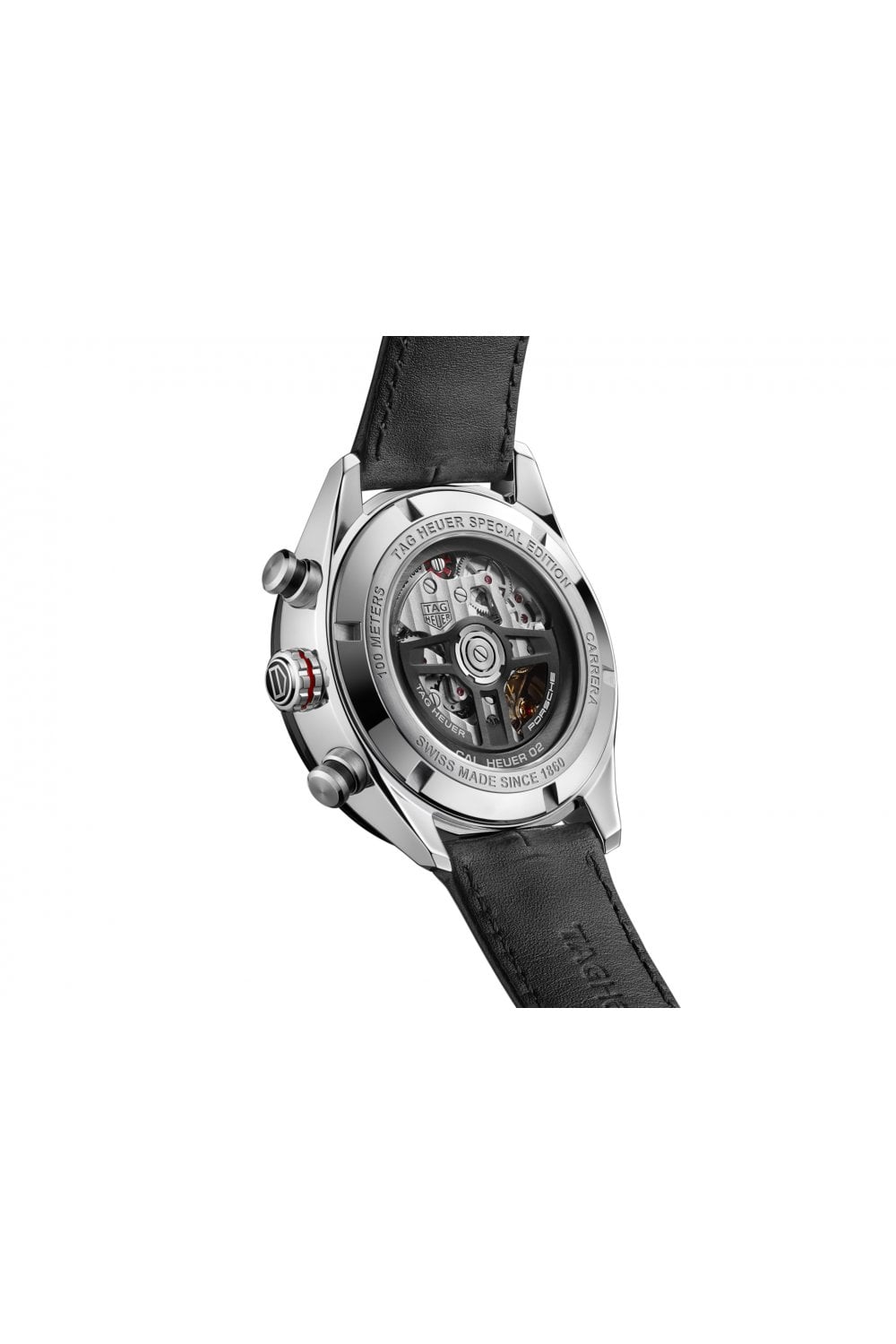  Shop Authentic Tag Heuer Carrera Porsche Chronograph Special Edition Black Dial Black Leather Strap Watch for Men - CBN2A1F.FC6492 - Luxxuri
