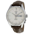  Shop Authentic Tag Heuer Carrera Calibre 5 Automatic White Dial Brown Leather Strap Watch for Men - WAR201B.FC6291 - Luxxuri