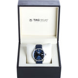  Shop Authentic Tag Heuer Carrera Quartz Diamonds Blue Dial Blue Leather Strap Watch for Women - WAR1114.FC6391 - Luxxuri