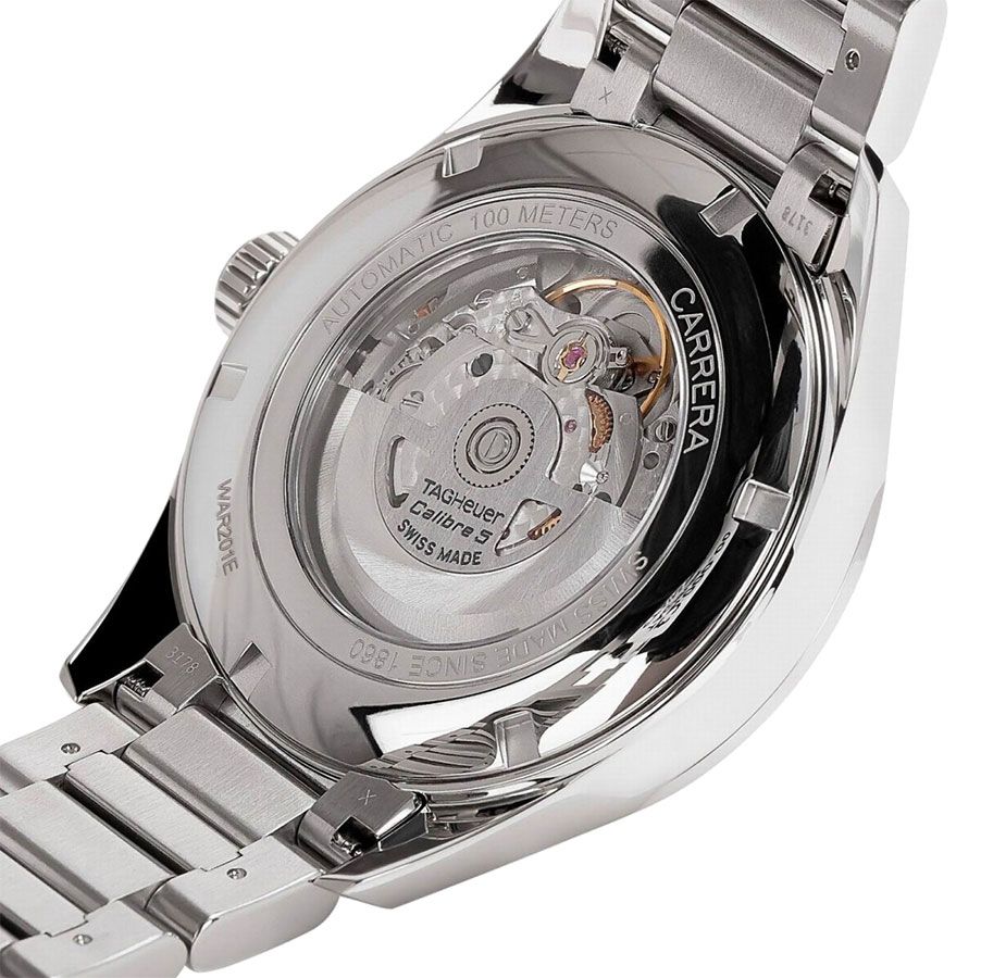  Shop Authentic Tag Heuer Carrera Automatic Blue Dial Silver Steel Strap Watch for Men - WAR201E.BA0723 - Luxxuri