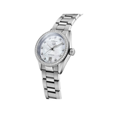  Shop Authentic Tag Heuer Carrera Date Diamonds Mother of Pearl Dial Silver Steel Strap Watch for Women - WBN2414.BA0621 - Luxxuri
