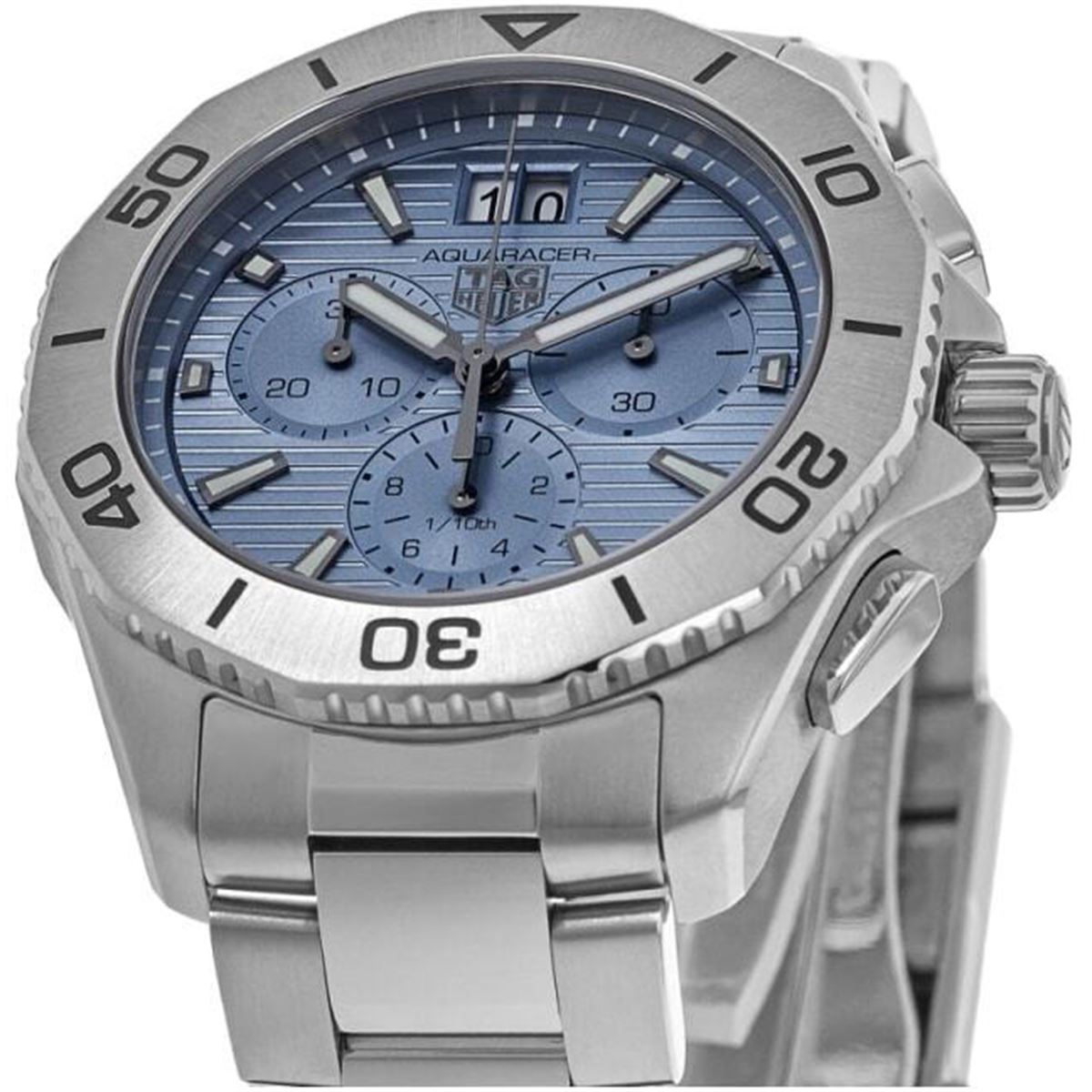  Shop Authentic Tag Heuer Aquaracer Professional 200 Date Blue Dial Silver Steel Strap Watch for Men - CBP1112.BA0627 - Luxxuri