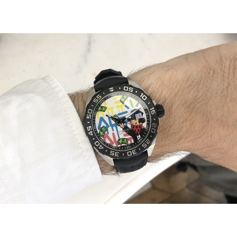  Shop Authentic Tag Heuer Formula 1 Alec Monopoly Special Edition Black Rubber Strap Watch for Men - WAZ1119.FT8023 - Luxxuri