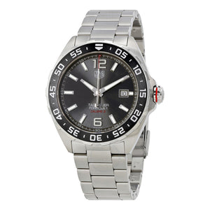  Shop Authentic Tag Heuer Formula 1 Calibre 5 Chronograph Anthracite Dial Silver Steel Strap Watch for Men - WAZ2011.BA0842 - Luxxuri