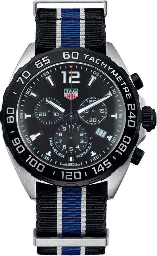  Shop Authentic Tag Heuer Formula 1 Quartz Chronograph Black Dial Two Tone NATO Strap Watch for Men - CAZ1010.FC8197 - Luxxuri