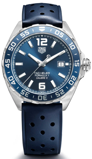  Shop Authentic Tag Heuer Formula 1 Bucherer Blue Edition Blue Dial Blue Calfskin Strap Watch for Men - WAZ2015.FT8023 - Luxxuri
