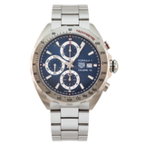 Shop Authentic Tag Heuer Formula 1 Automatic Chronograph Blue Dial Silver Strap Watch for Men - CAZ2015.BA0876 - Luxxuri