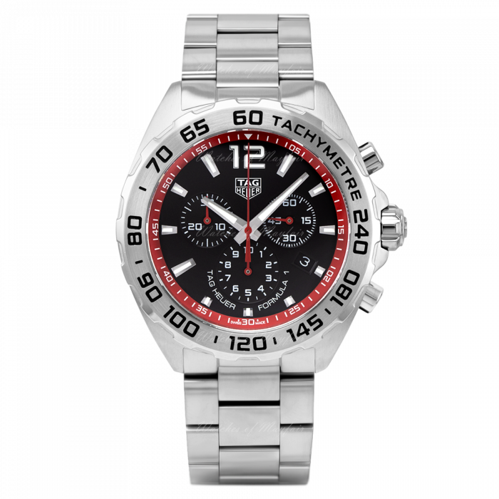  Shop Authentic Tag Heuer Formula 1 Chronograph Black Dial Silver Steel Strap Watch for Men - CAZ101Y.BA0842 - Luxxuri
