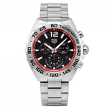  Shop Authentic Tag Heuer Formula 1 Chronograph Black Dial Silver Steel Strap Watch for Men - CAZ101Y.BA0842 - Luxxuri