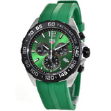  Shop Authentic Tag Heuer Formula 1 Chronograph Green Dial Green Rubber Strap Watch for Men - CAZ101AP.FT8056 - Luxxuri