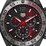  Shop Authentic Tag Heuer Formula 1 Ayrton Senna Limited Edition Black Dial Two Tone Rubber Strap Watch for Men - CAZ1019.FT8027 - Luxxuri