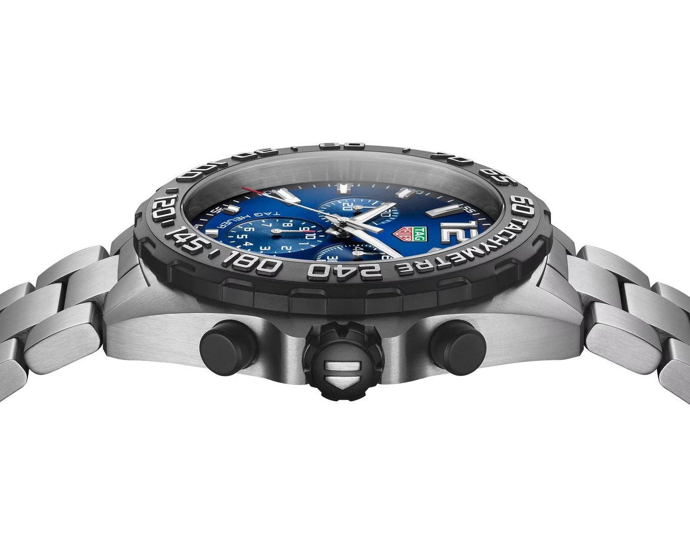 Tag Heuer Formula 1 Chronograph Blue Dial Silver Steel Strap Watch for Men - CAZ101AV.BA0842