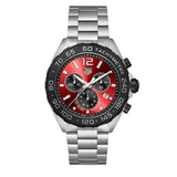 Shop Authentic Tag Heuer Formula 1 Chronograph Red Dial Silver Steel Strap Watch for Men - CAZ101AN.BA0842 - Luxxuri