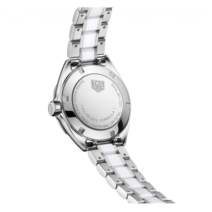  Shop Authentic Tag Heuer Formula 1 Diamonds White Dial Two Tone Steel Strap Watch for Women - WBJ141AD.BA0974 - Luxxuri