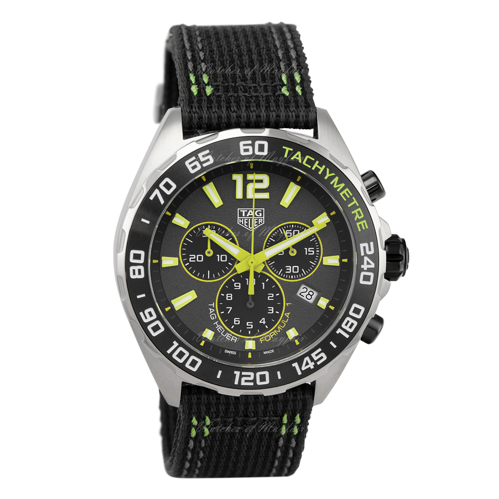  Shop Authentic Tag Heuer Formula 1 Chronograph Grey Dial Black Nylon Strap Watch for Men - CAZ101AG.FC8304 - Luxxuri