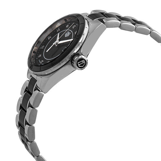  Shop Authentic Tag Heuer Formula 1 Diamonds Black Dial Two Tone Steel Strap Watch for Women - WBJ141AB.BA0973 - Luxxuri