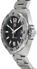  Shop Authentic Tag Heuer Formula 1 Stainless Steel 41mm Black Dial Silver Steel Strap Watch for Men - WAZ1112.BA0875 - Luxxuri