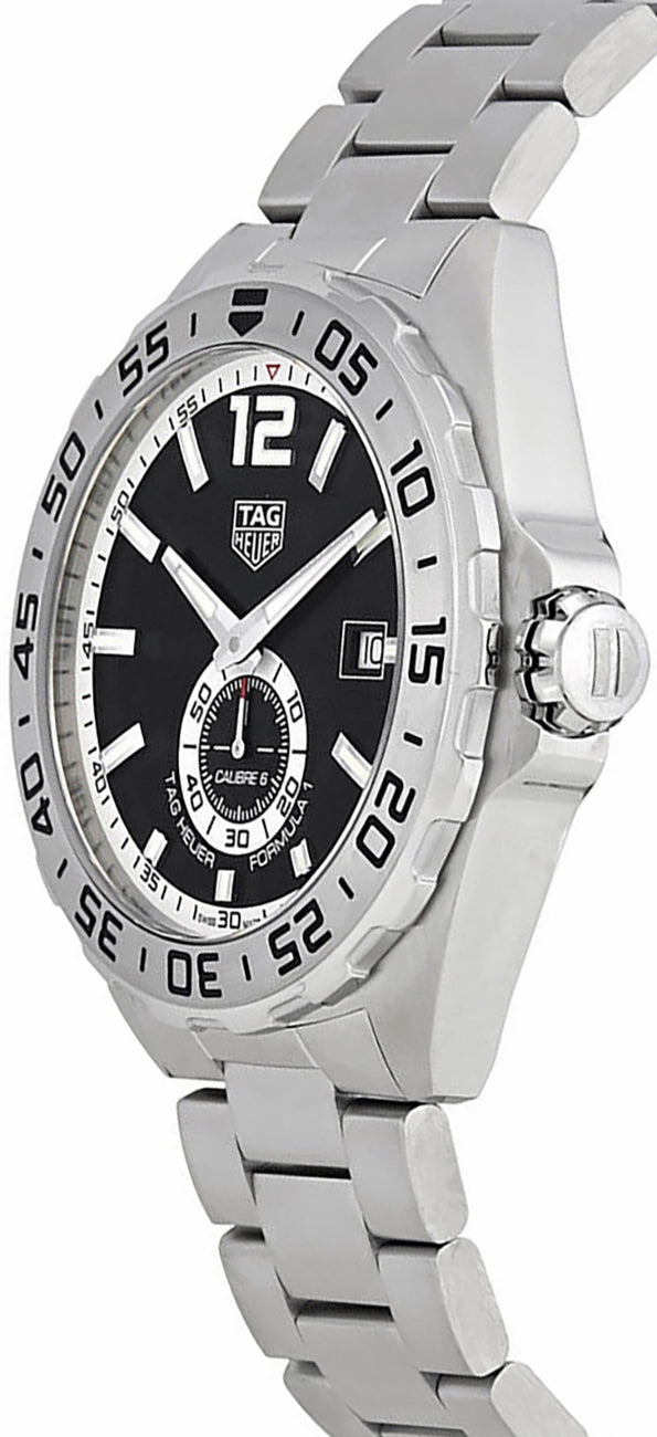  Shop Authentic Tag Heuer Formula 1 Automatic Black Dial Silver Steel Strap Watch for Men - WAZ2012.BA0842 - Luxxuri