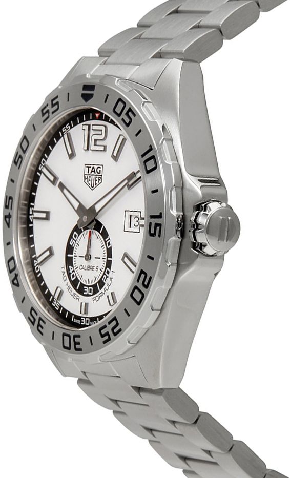  Shop Authentic Tag Heuer Formula 1  Calibre 6 Automatic White Dial Silver Steel Strap Watch for Men - WAZ2013.BA0842 - Luxxuri