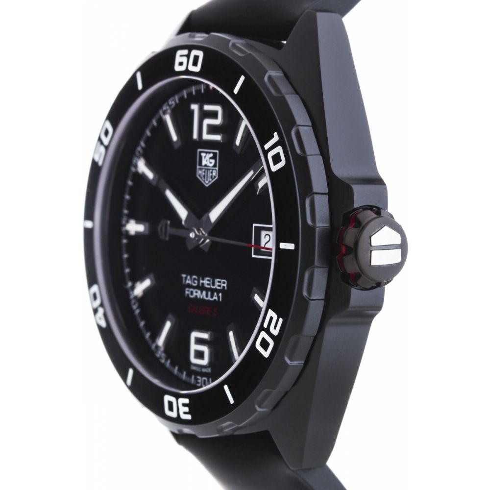  Shop Authentic Tag Heuer Formula 1 Automatic Black Dial Black Rubber Strap Watch for Men - WAZ2115.FT8023 - Luxxuri