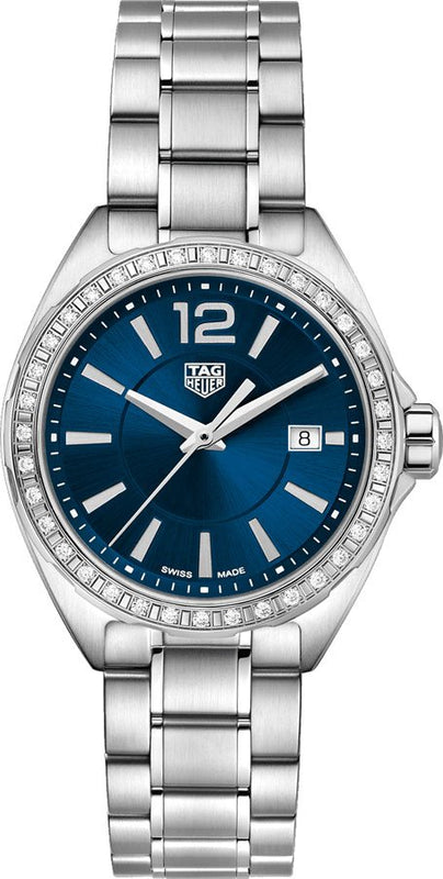  Shop Authentic Tag Heuer Formula 1 Diamonds Blue Dial Silver Steel Strap Watch for Women - WBJ1416.BA0664 - Luxxuri