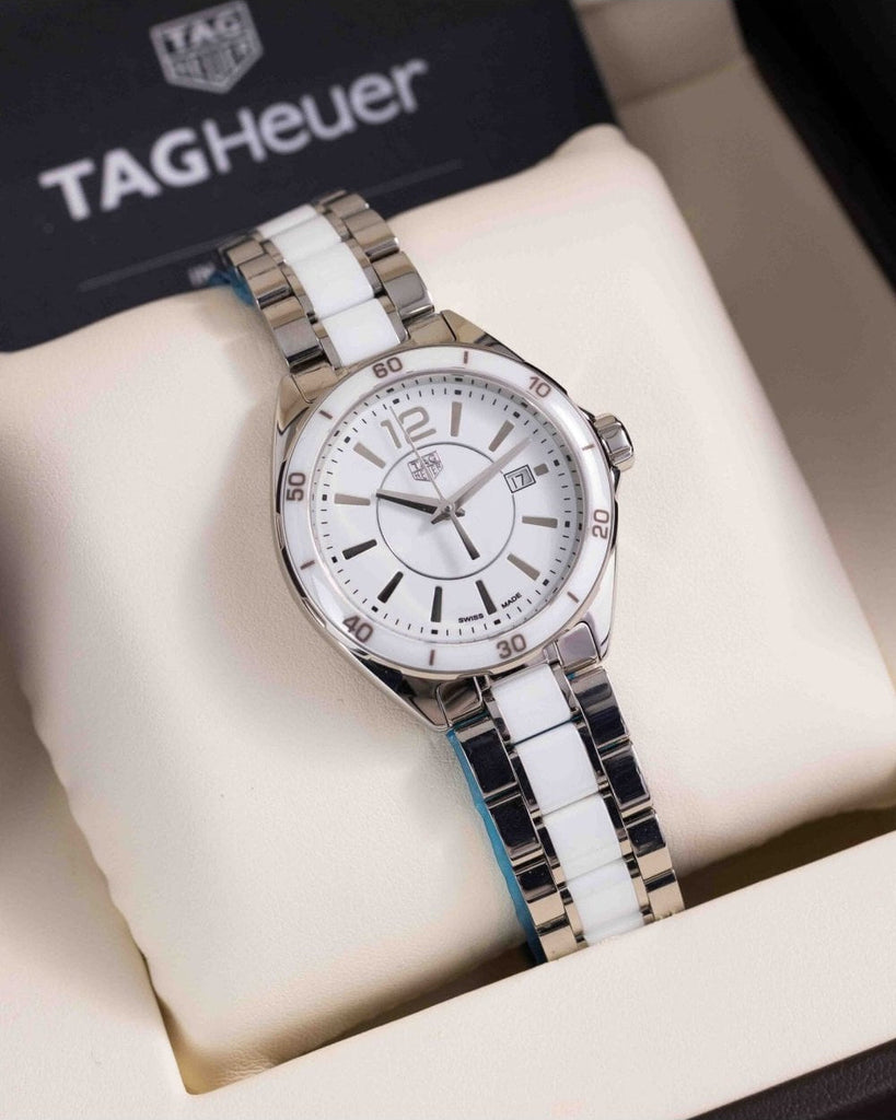 Shop Authentic Tag Heuer Formula 1 Quartz White Dial Two Tone Steel Strap Watch for Women - WBJ141AC.BA0974 - Luxxuri