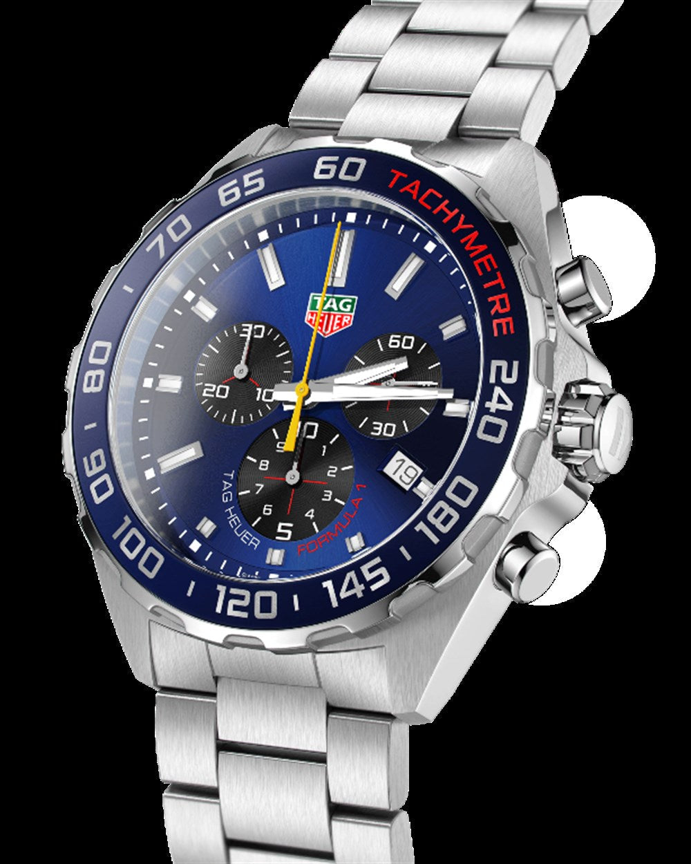  Shop Authentic Tag Heuer Formula 1 Red Bull Racing Chronograph Blue Dial Silver Steel Strap Watch for Men - CAZ101AK.BA0842 - Luxxuri