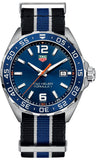  Shop Authentic Tag Heuer Formula 1 Quartz Blue Dial Two Tone NATO Strap Watch for Men - WAZ1010.FC8197 - Luxxuri