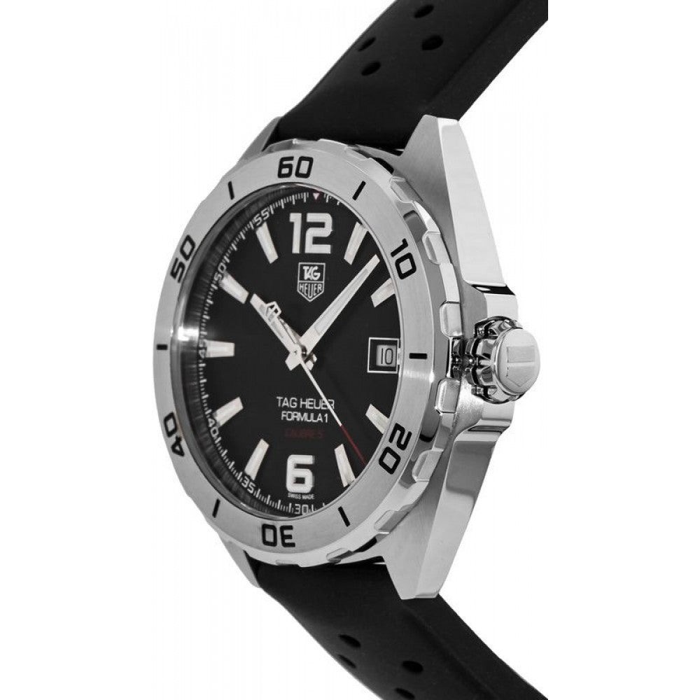 Tag Heuer Formula 1 Automatic Black Dial Black Rubber Strap Watch for Men - WAZ2113.FT8023