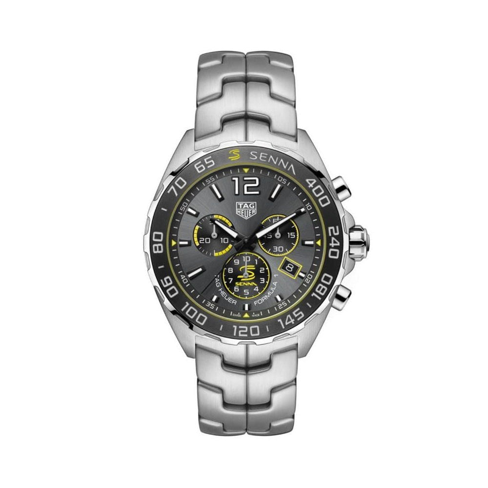  Shop Authentic Tag Heuer Formula 1 Ayrton Senna Special Edition Grey Dial Silver Steel Strap Watch for Men - CAZ101AF.BA0637 - Luxxuri