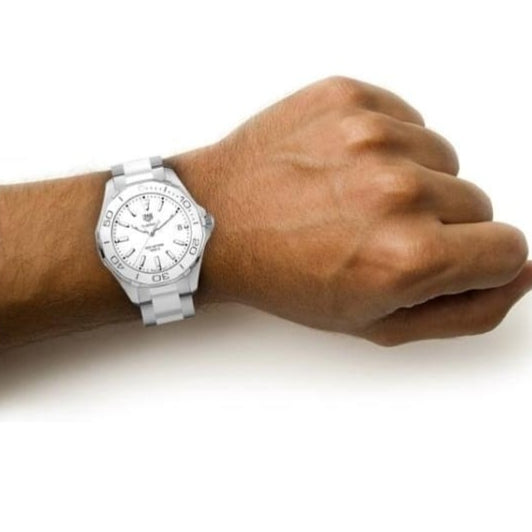  Shop Authentic Tag Heuer Aquaracer Quartz White Dial Two Tone Steel Strap Watch Women - WAY131B.BA0914 - Luxxuri