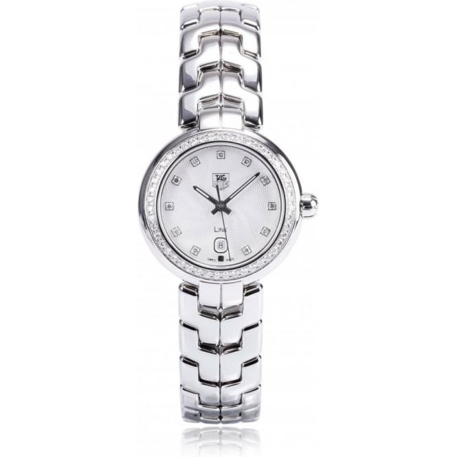  Shop Authentic Tag Heuer Link Diamonds Silver Dial Silver Steel Strap Watch for Women - WAT1414.BA0954 - Luxxuri