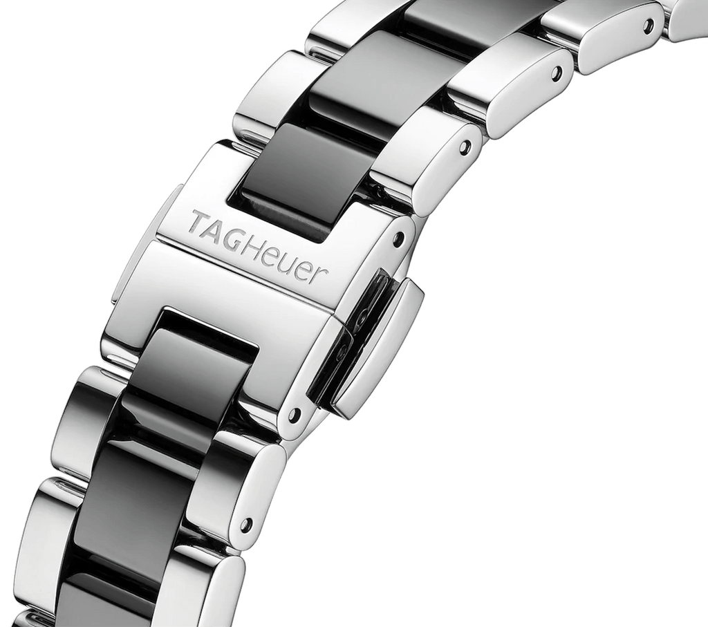  Shop Authentic Tag Heuer Aquaracer Quartz Black Dial Two Tone Steel Strap Watch for Men - WAY131A.BA0913 - Luxxuri