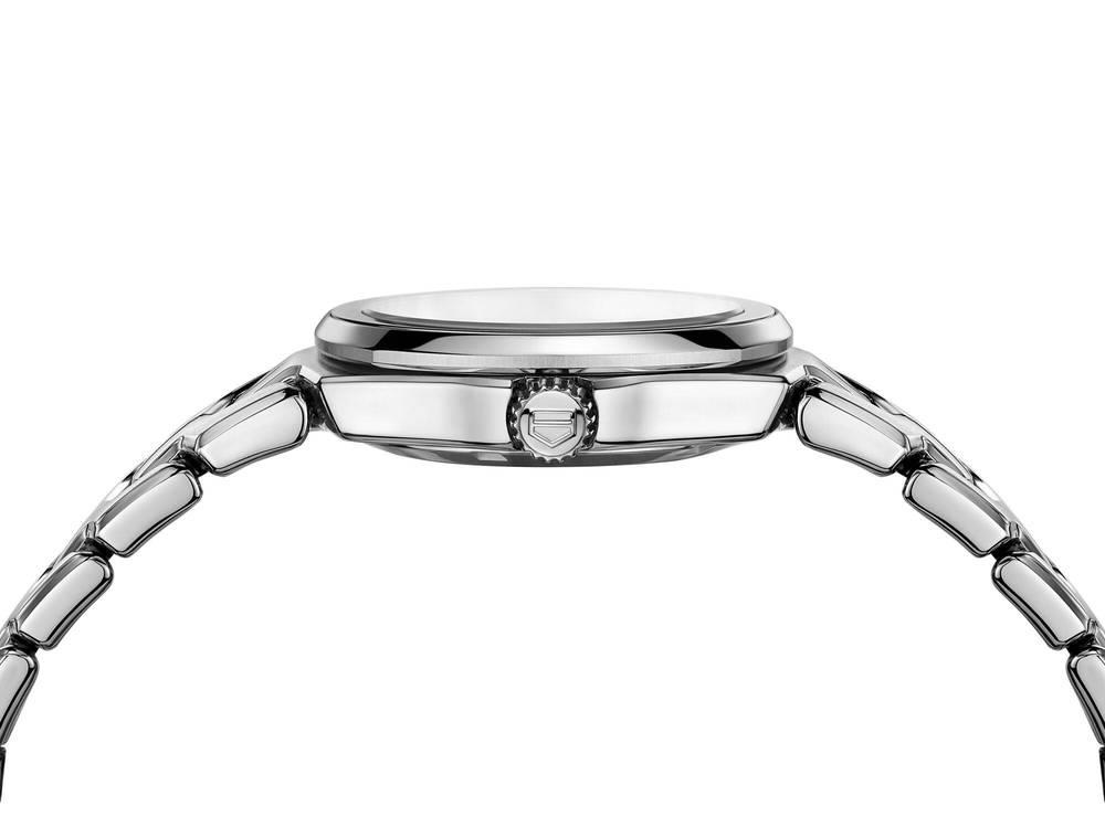  Shop Authentic Tag Heuer Link Quartz Diamonds Mother of Pearl Dial Silver Steel Strap Watch for Women - WBC1312.BA0600 - Luxxuri