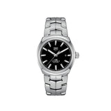  Shop Authentic Tag Heuer Link Quartz Black Dial Silver Steel Strap Watch for Women - WBC2110.BA0603 - Luxxuri