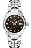  Shop Authentic Tag Heuer Link Quartz Black Dial Silver Steel Strap Watch for Women - WBC131F.BA0649 - Luxxuri