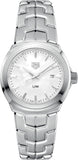  Shop Authentic Tag Heuer Link Quartz Mother of Pearl Dial Silver Steel Strap Watch for Women - WBC1310.BA0600 - Luxxuri