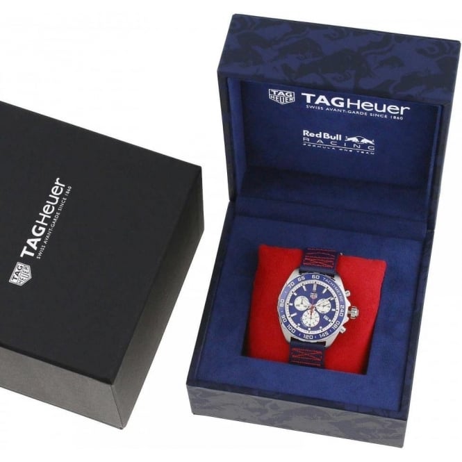  Shop Authentic Tag Heuer Formula 1 Redbull Edition Chronograph Blue Dial Blue NATO Strap Watch for Men - CAZ1018.FC8213 - Luxxuri