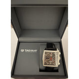  Shop Authentic Tag Heuer Monaco Calibre 12 Final Edition Chronograph Grey Dial Black Leather Strap Watch for Men - CAW211J.FC6476 - Luxxuri
