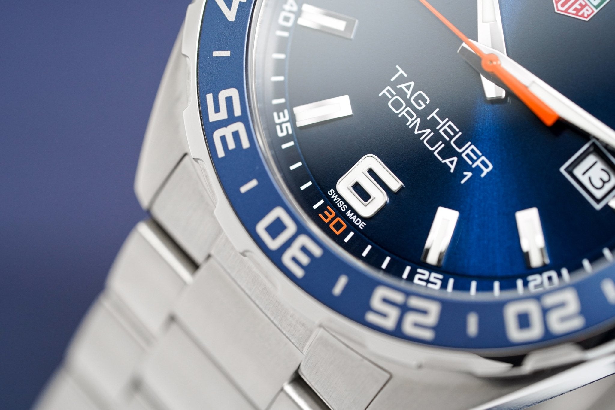 Tag Heuer Formula 1 Quartz Blue Dial Silver Steel Strap Watch for Men - WAZ1010.BA0842