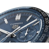  Shop Authentic Tag Heuer Carrera Automatic Chronograph Blue Dial Brown Leather Strap Watch for Men - CBN2A1A.FC6537 - Luxxuri