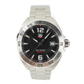  Shop Authentic Tag Heuer Formula 1 Stainless Steel 41mm Black Dial Silver Steel Strap Watch for Men - WAZ1112.BA0875 - Luxxuri