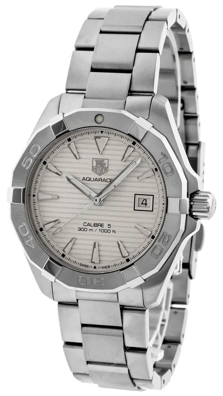  Shop Authentic Tag Heuer Aquaracer White Dial Watch for Men - WAY2111.BA0928 - Luxxuri
