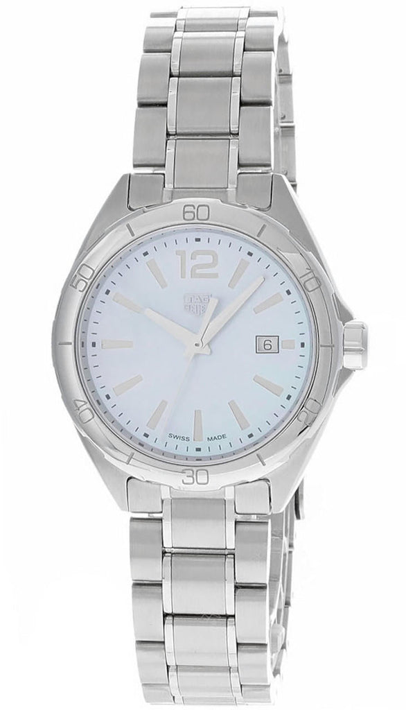  Shop Authentic Tag Heuer Formula 1 Quartz Mother of Pearl White Dial Silver Steel Strap Watch for Women - WBJ1418.BA0664 - Luxxuri
